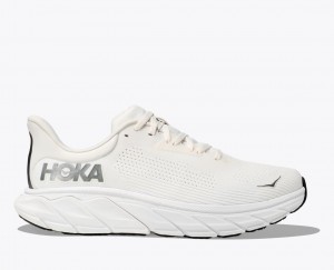 Men's HOKA Arahi 7 Running Shoes White | 407-AYCLBF