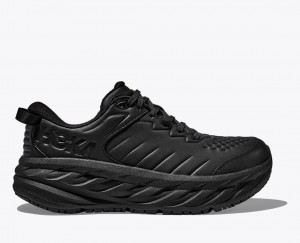 Men's HOKA Bondi SR Running Shoes Black | 517-LSTCRN