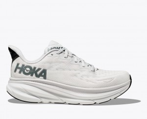 Men's HOKA Clifton 9 Running Shoes Light Grey | 195-SAIPBD