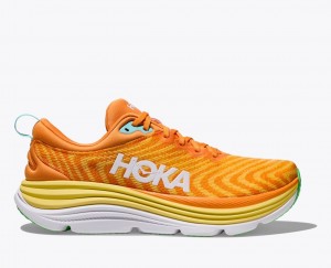 Men's HOKA Gaviota 5 Running Shoes Orange / Yellow | 720-ENLWJH