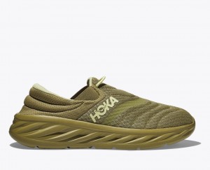 Men's HOKA Ora Recovery 2 Slip On Shoes Olive | 208-JFRANY