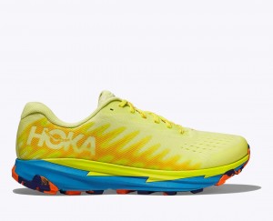 Men's HOKA Torrent 3 Trail Running Shoes Light Green / Blue | 029-ACEUYZ