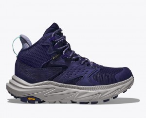 Women's HOKA Anacapa 2 Mid GTX Hiking Boots Dark Blue | 438-ZNKDWT