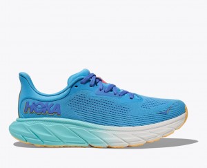 Women's HOKA Arahi 7 Running Shoes Blue | 972-YWTMHO