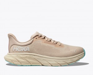 Women's HOKA Arahi 7 Running Shoes Khaki | 507-HMXYFI