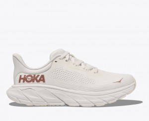 Women's HOKA Arahi 7 Running Shoes White | 375-UXWNGV