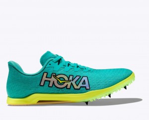 Women's HOKA Cielo X 2 MD Track Spikes Turquoise | 295-IMGOZR