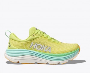 Women's HOKA Gaviota 5 Running Shoes Light Green | 204-VFNMIA