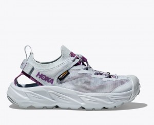 Women's HOKA Hopara 2 Sandals Grey / Purple | 620-SKMZUR