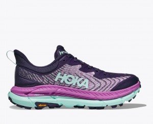 Women's HOKA Mafate Speed 4 Trail Running Shoes Purple / Pink | 357-OHDKPB