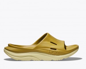 Women's HOKA Ora Recovery 3 Slide Brown | 150-WTNAHK