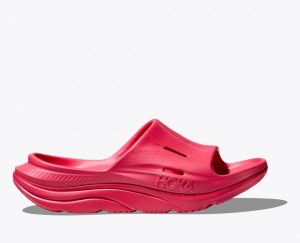 Women's HOKA Ora Recovery 3 Slide Red | 983-GHPKRM