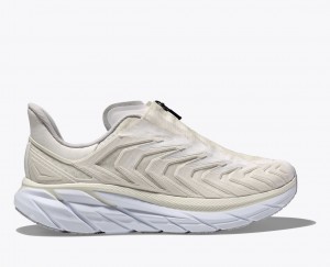 Women's HOKA Project Clifton Sneakers White | 829-XPOHGB