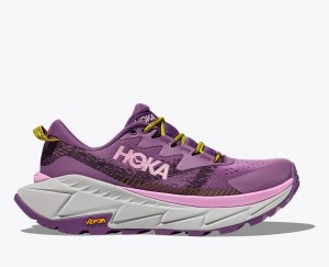 Women's HOKA Skyline-Float X Hiking Shoes Purple | 305-SGWPQD