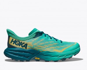 Women's HOKA Speedgoat 5 Trail Running Shoes Deep Turquoise | 368-BUKVEJ