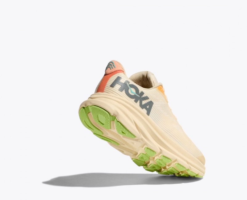 Kids' HOKA Clifton 9 Running Shoes Beige | 487-ZYAXJO