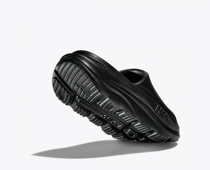 Kids' HOKA Ora Recovery 3 Slides Black | 143-GOFMWD