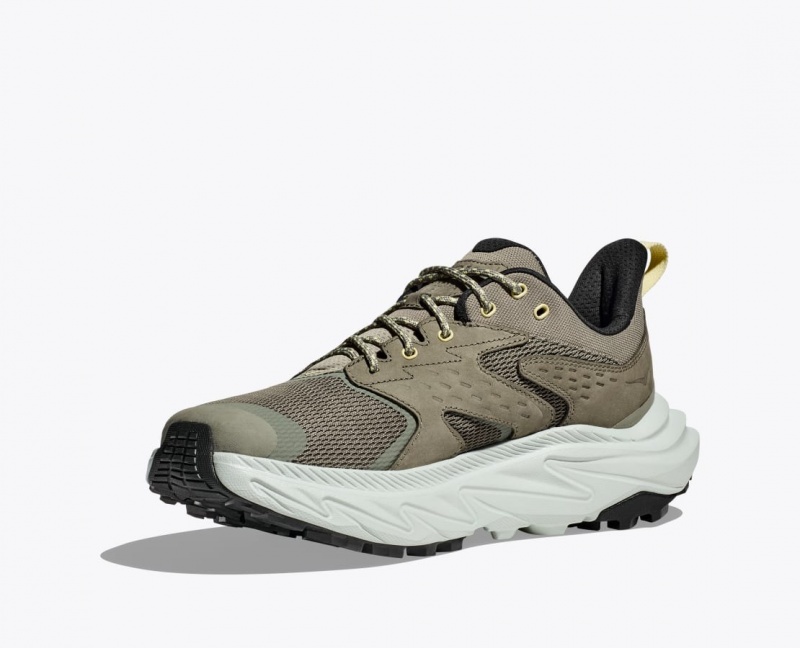 Men's HOKA Anacapa 2 Low GTX Hiking Shoes Khaki | 851-ZVIFBA