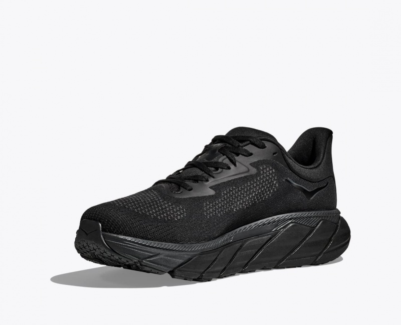 Men's HOKA Arahi 7 Running Shoes Black | 738-XVEMAR