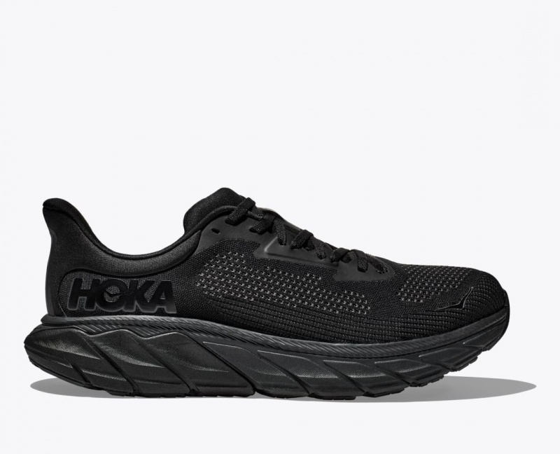 Men\'s HOKA Arahi 7 Running Shoes Black | 738-XVEMAR