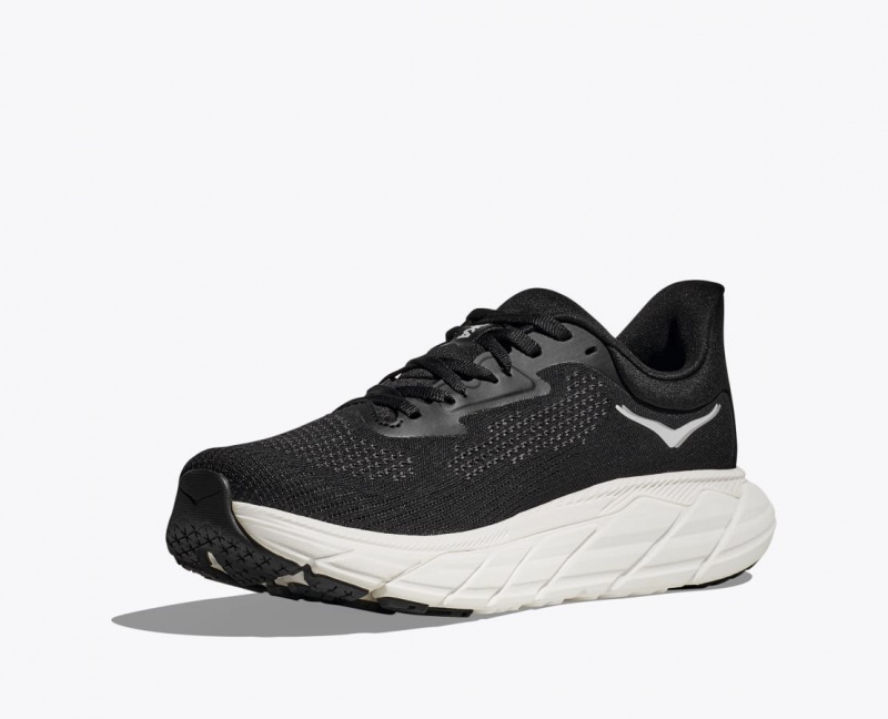 Men's HOKA Arahi 7 Running Shoes Black / White | 769-DBPOUL