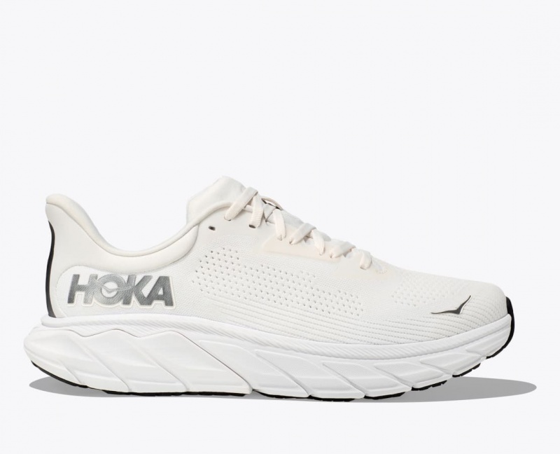 Men\'s HOKA Arahi 7 Running Shoes White | 407-AYCLBF