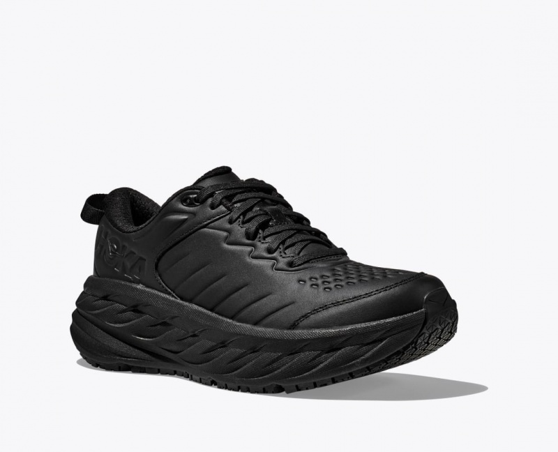 Men's HOKA Bondi SR Running Shoes Black | 517-LSTCRN