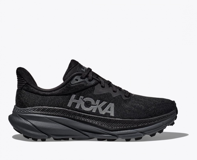 Men\'s HOKA Challenger 7 Trail Running Shoes Black | 403-LDGRCF