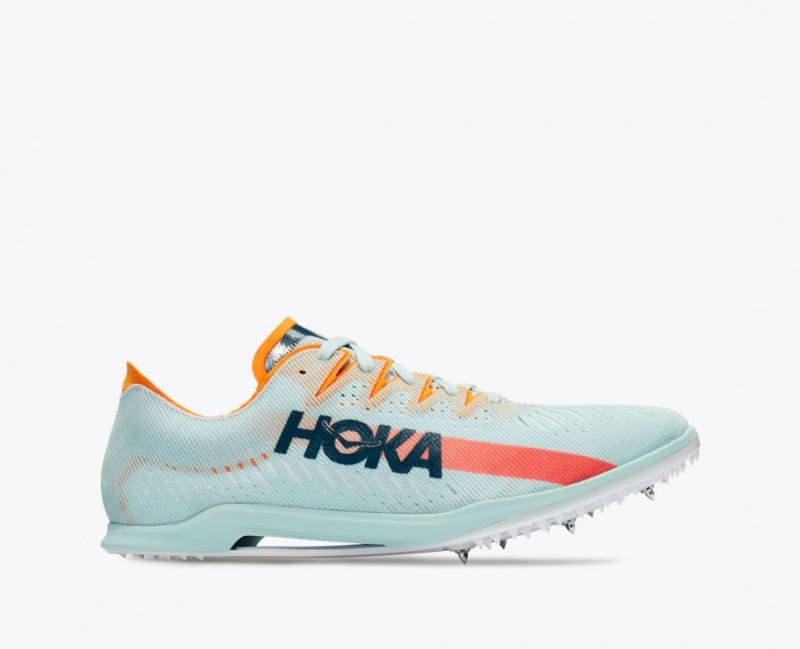 Men\'s HOKA Cielo X MD Track Spikes Light Turquoise | 601-YSCGED