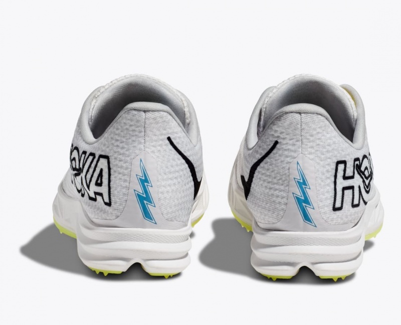 Men's HOKA Crescendo MD Track Spikes White | 892-OVULEZ