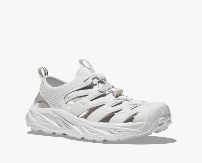 Men's HOKA Hopara Sandals White | 215-PUQMAT