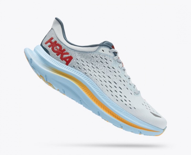 Men's HOKA Kawana Sneakers Grey / Light Blue | 941-TGUVES