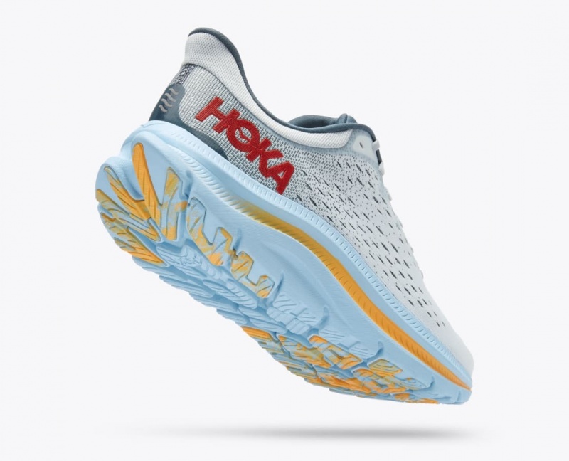 Men's HOKA Kawana Sneakers Grey / Light Blue | 941-TGUVES