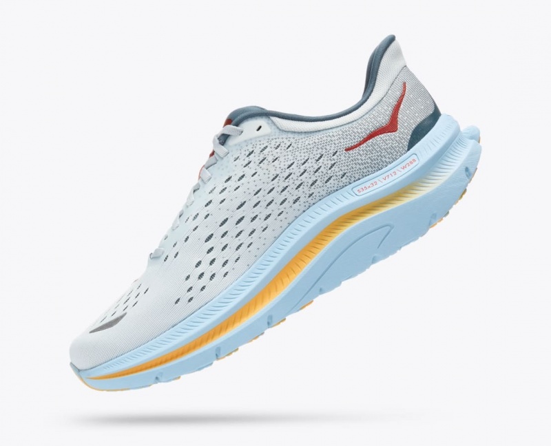 Men's HOKA Kawana Sneakers Grey / Light Blue | 941-TGUVES