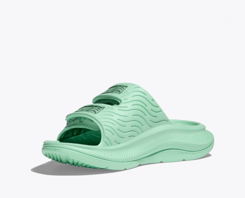 Men's HOKA Ora Luxe Slide Mint | 642-YCZQPU