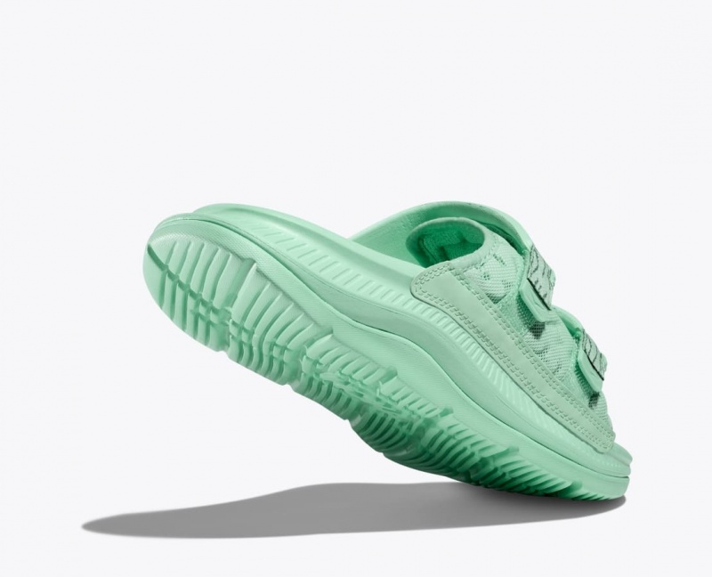 Men's HOKA Ora Luxe Slide Mint | 642-YCZQPU