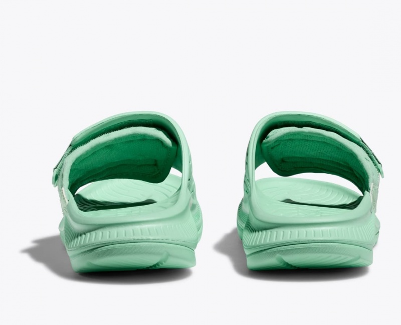 Men's HOKA Ora Luxe Slide Mint | 642-YCZQPU