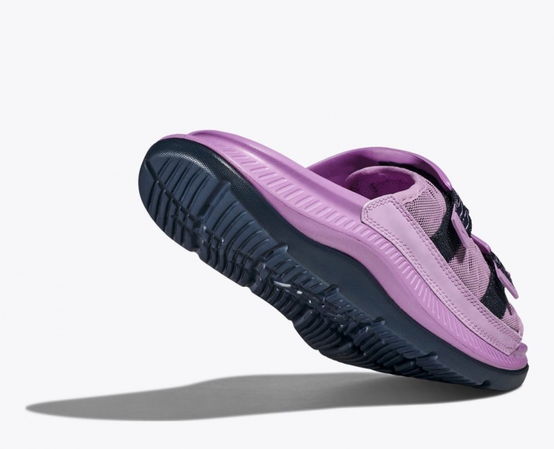 Men's HOKA Ora Luxe Slide Pink | 928-WXCMLP