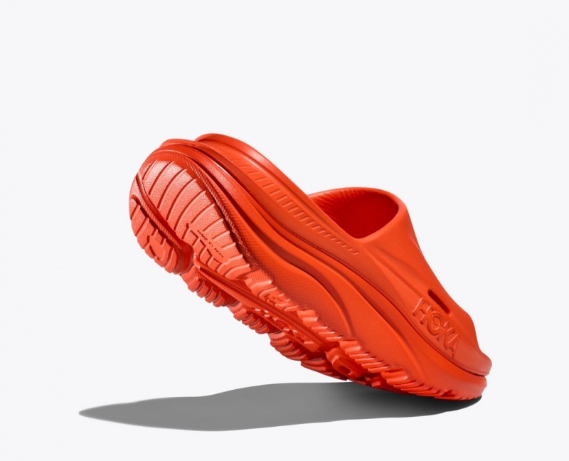 Men's HOKA Ora Recovery 3 Slide Red | 490-XPGJLB