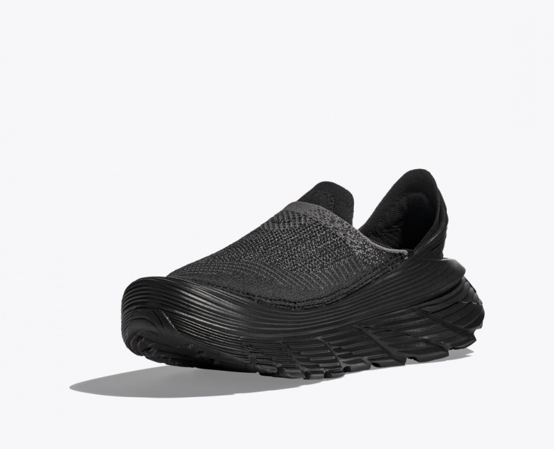 Men's HOKA Restore TC Walking Shoes Black | 462-WGKSTA