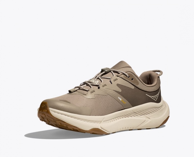 Men's HOKA Transport Walking Shoes Khaki | 683-ENRVXK