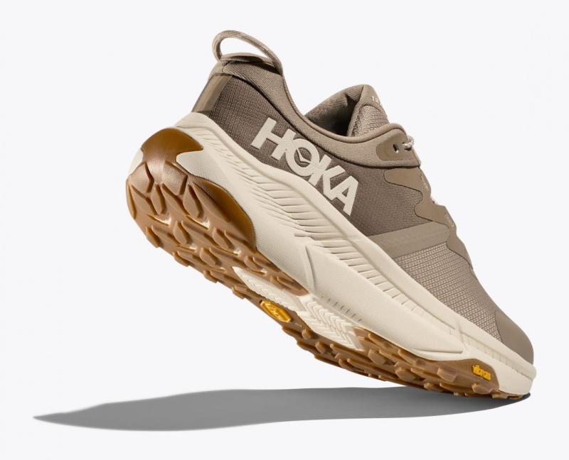 Men's HOKA Transport Walking Shoes Khaki | 683-ENRVXK