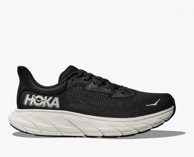 Women\'s HOKA Arahi 7 Running Shoes Black / White | 089-LIZHWY