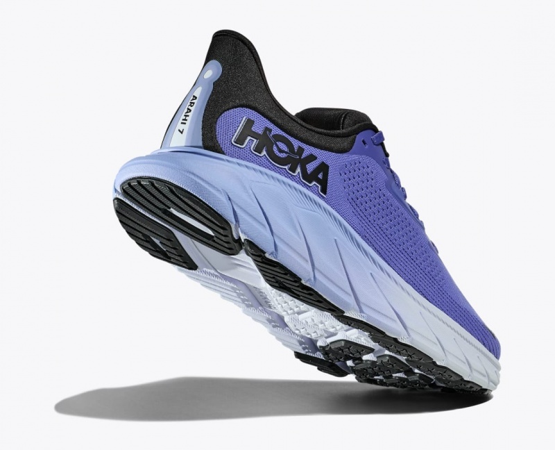 Women's HOKA Arahi 7 Running Shoes Dark Blue | 945-OGQSHV