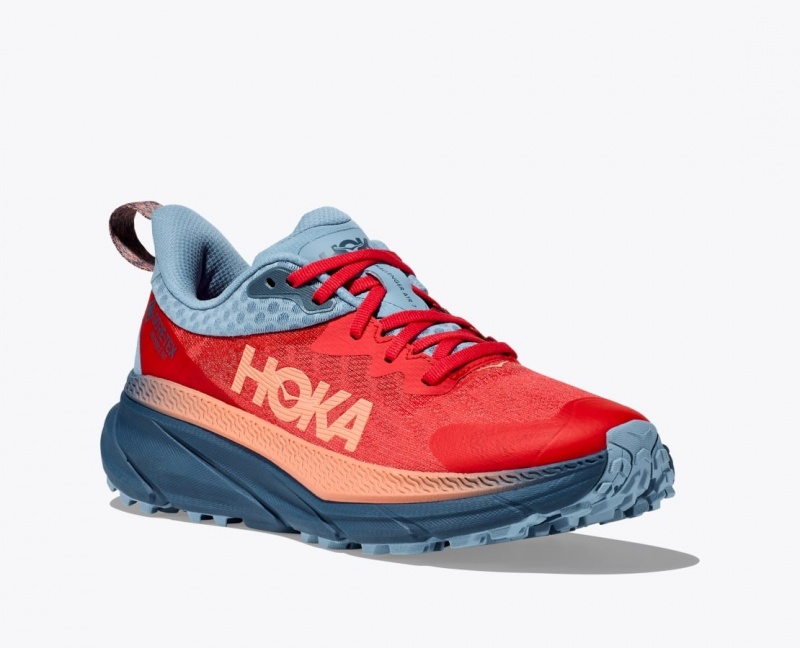 Women's HOKA Challenger 7 GTX Trail Running Shoes Dark Orange | 917-UNKOPL