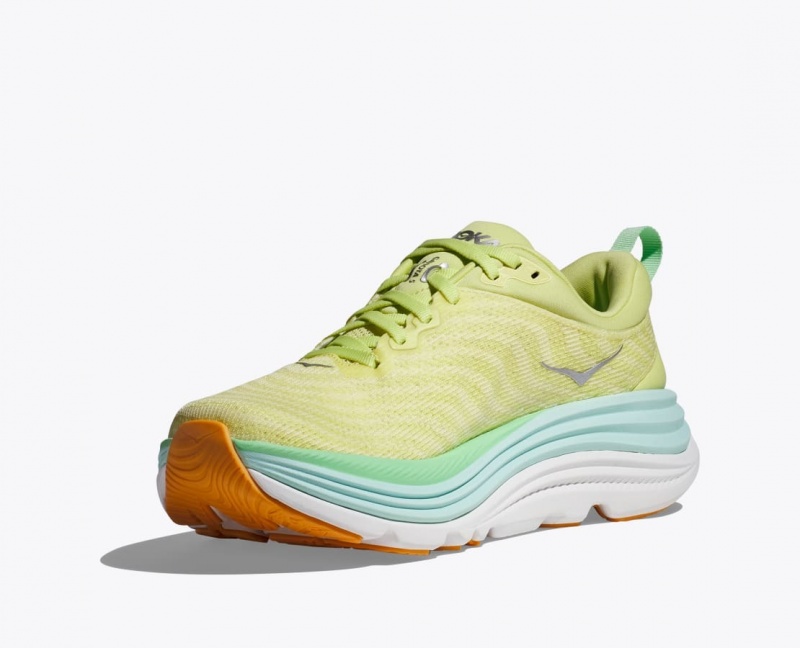 Women's HOKA Gaviota 5 Running Shoes Light Green | 204-VFNMIA