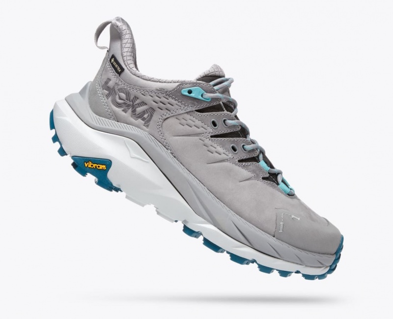 Women's HOKA Kaha 2 Low GTX Hiking Shoes Grey | 268-NHCXOG