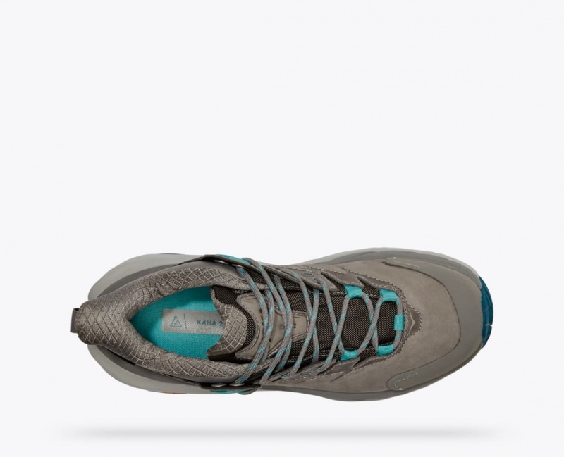 Women's HOKA Kaha 2 Low GTX Hiking Shoes Grey | 268-NHCXOG