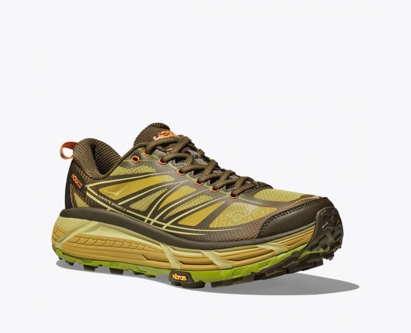 Women's HOKA Mafate Speed 2 Sneakers Dark Olive | 947-ALUWXJ