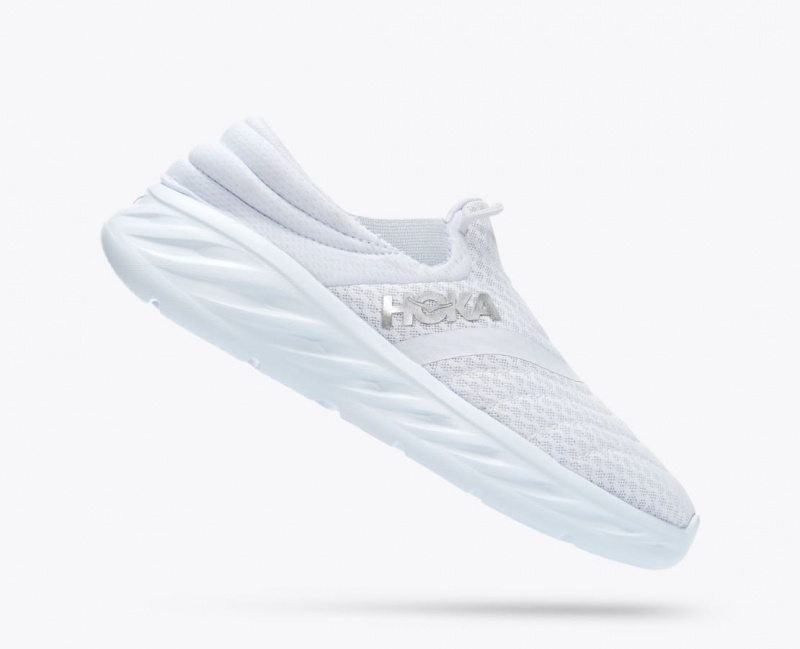 Women's HOKA Ora Recovery 2 Slip On Shoes White | 584-FUVQWL